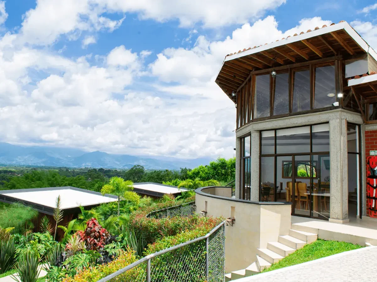 la casa vista panorama pueblo tapao en el eje cafetero