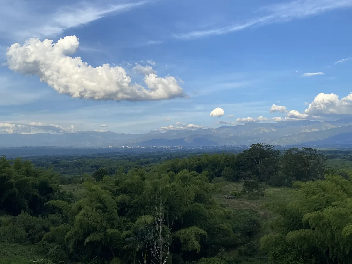 vista panorama pueblo tapao en el eje cafetero